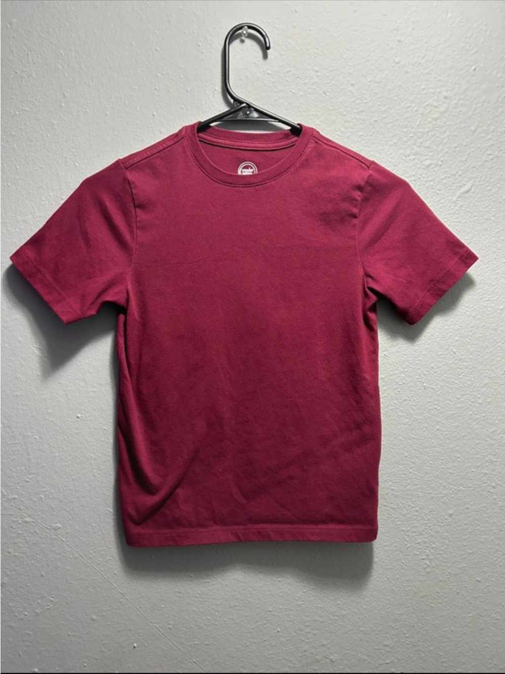 wonder nation Short Sleeve Crew Tee - burgundy